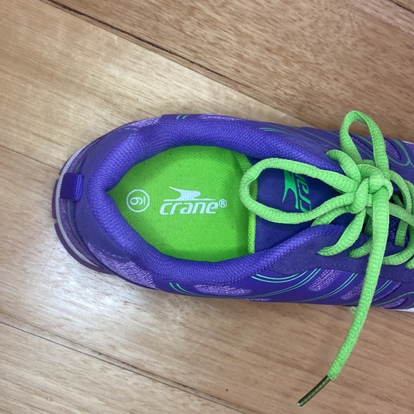 Crane - Purple and Green Lightweight Sneakers - Size 9 - Picture 6 of 7